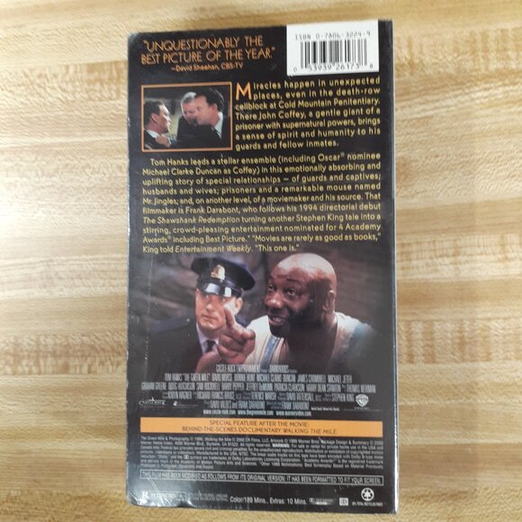 The Green Mile 1999 Factory Sealed VHS Frank Darabont Stephen King Castle Rock - Picture 3 of 6